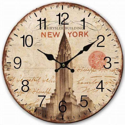 Orologio da parete vintage Chrysler Building NYC