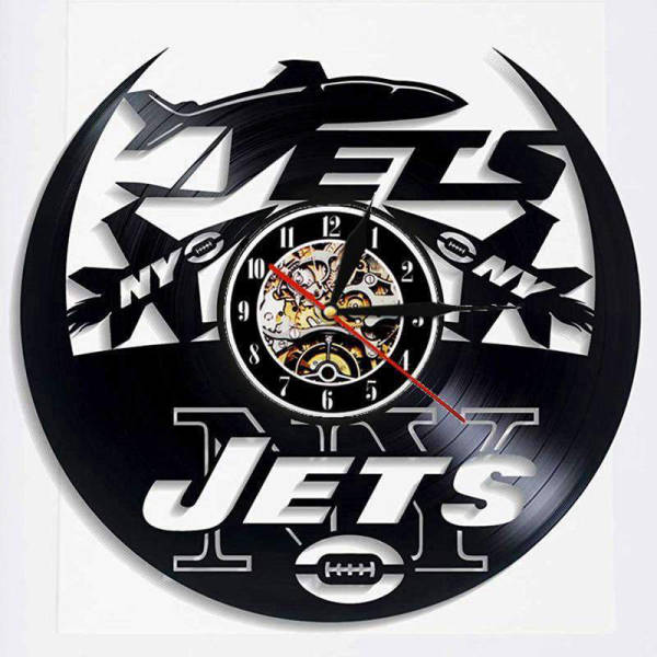 Orologio da parete vinile logo NY Jets