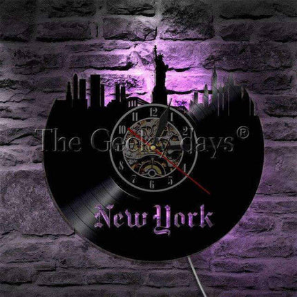 Orologio da parete vinile New York