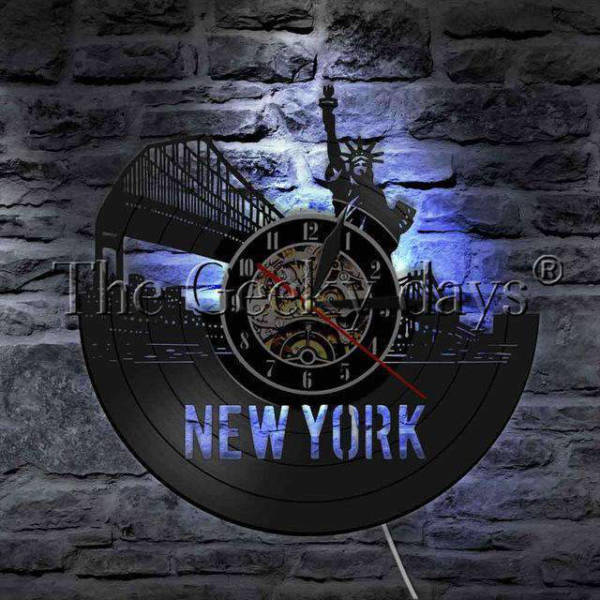Orologio da parete vinile ponte New York