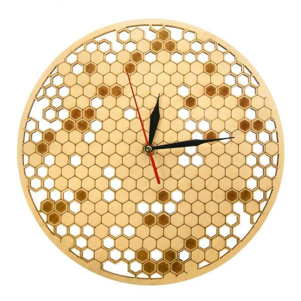 Orologio da parete design nido d'ape