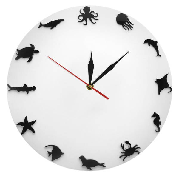 Orologio da parete con animali marini