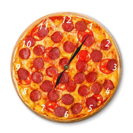Orologio da parete a forma di pizza