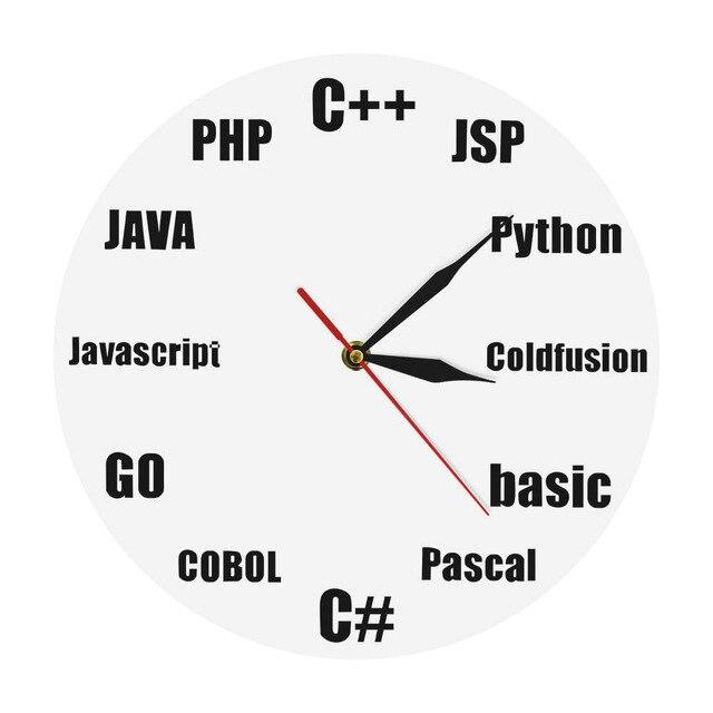 Orologio da parete per programmatori informatici