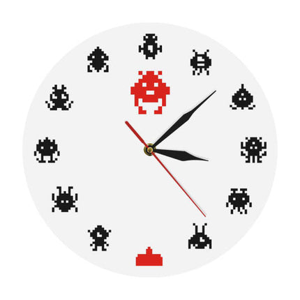 Orologio da parete design Space Invaders