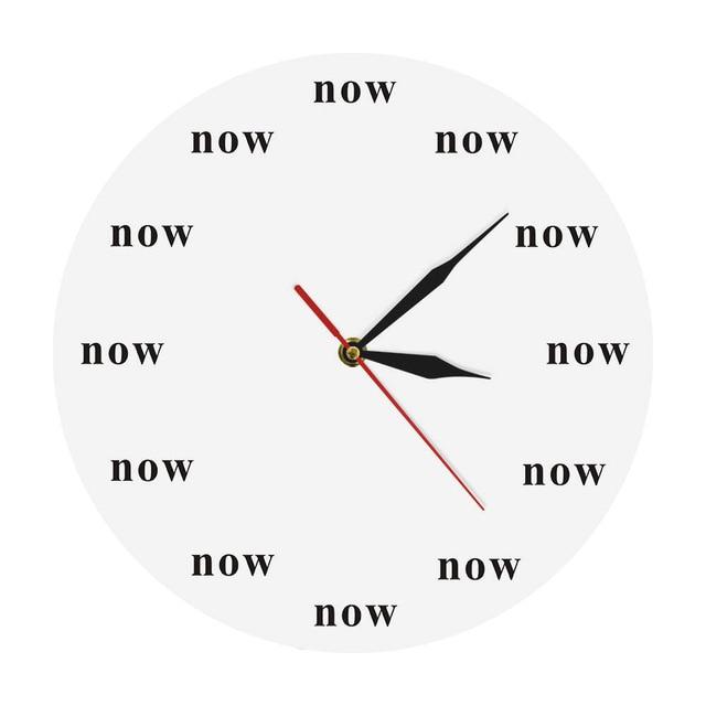 Orologio da parete motivazionale design "Now"