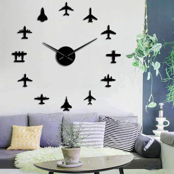 Orologio da parete adesivo tema aerei