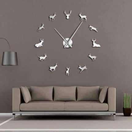 Orologio da parete adesivo con cervi