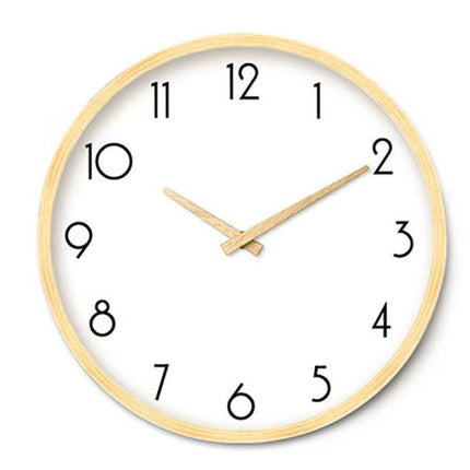 Orologio da parete scandinavo in legno