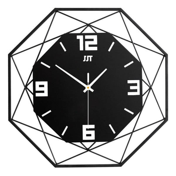 Orologio da parete in metallo geometrico