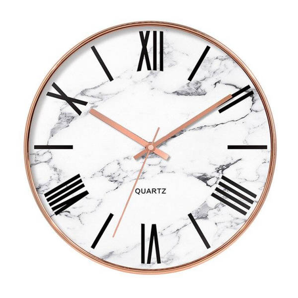 Orologio da parete moderno effetto marmo