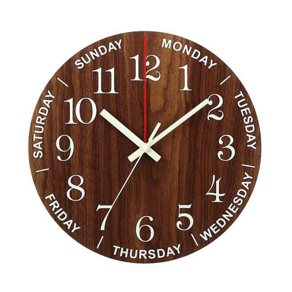 Orologio da parete legno giorni settimana