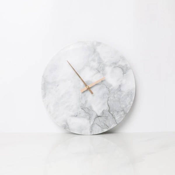 Orologio da parete effetto marmo design minimalista
