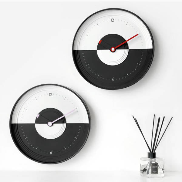 Orologio da parete design Yin e Yang
