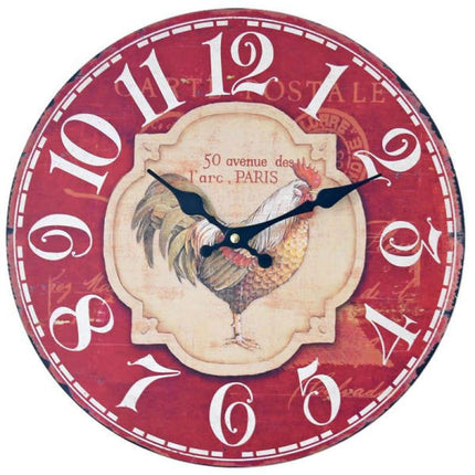 Orologio da parete cucina gallo rosso