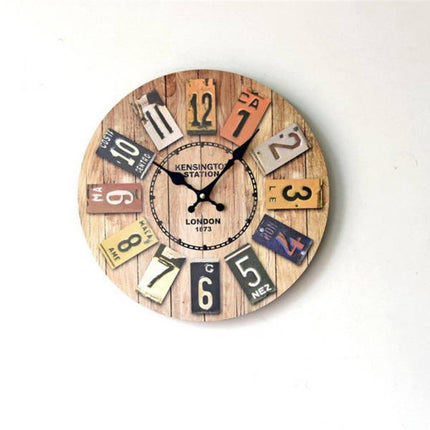 Orologio da parete vintage design legno
