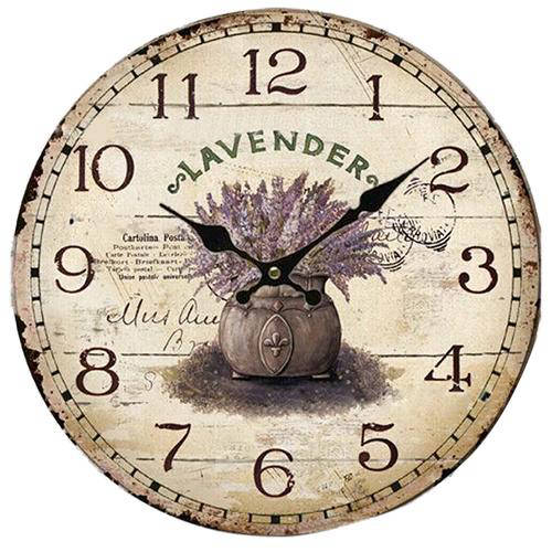 Orologio da parete stile provenzale lavanda
