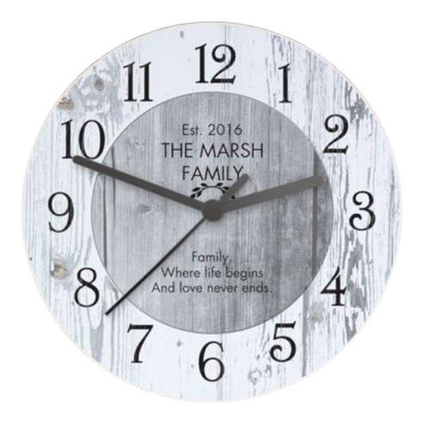 Orologio da parete vintage tema famiglia
