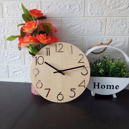 Orologio da parete minimalista in legno