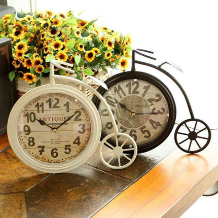 Orologio da tavolo vintage forma bicicletta