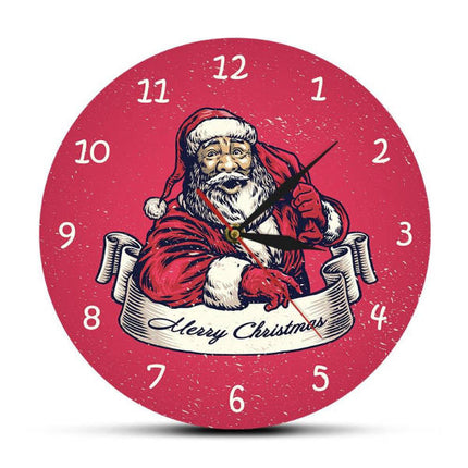 Orologio da parete rosso tema natalizio