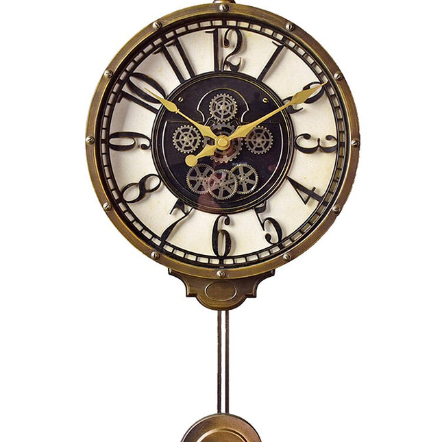 Orologio da parete steampunk con pendolo
