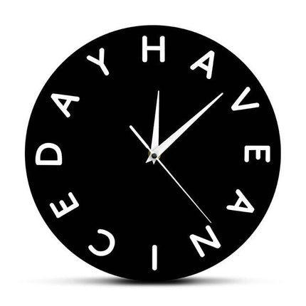 Orologio da Parete Design con Scritta