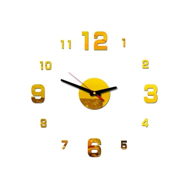 Orologio da Parete Adesivo 3D Moderno
