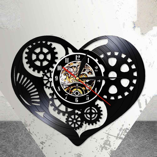Orologio da parete steampunk disco vinile