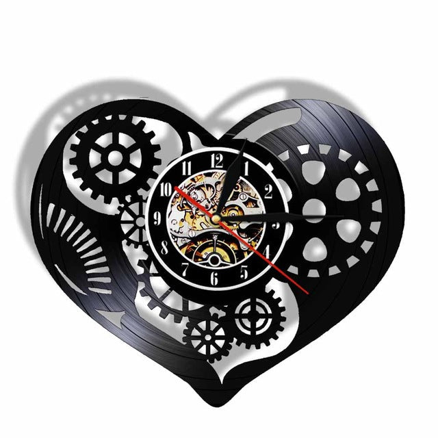 Orologio da parete steampunk disco vinile