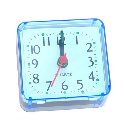 Piccola sveglia analogica con cassa trasparente
